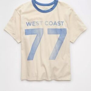 Aerie Beige T-Shirt – Size M, Like New!